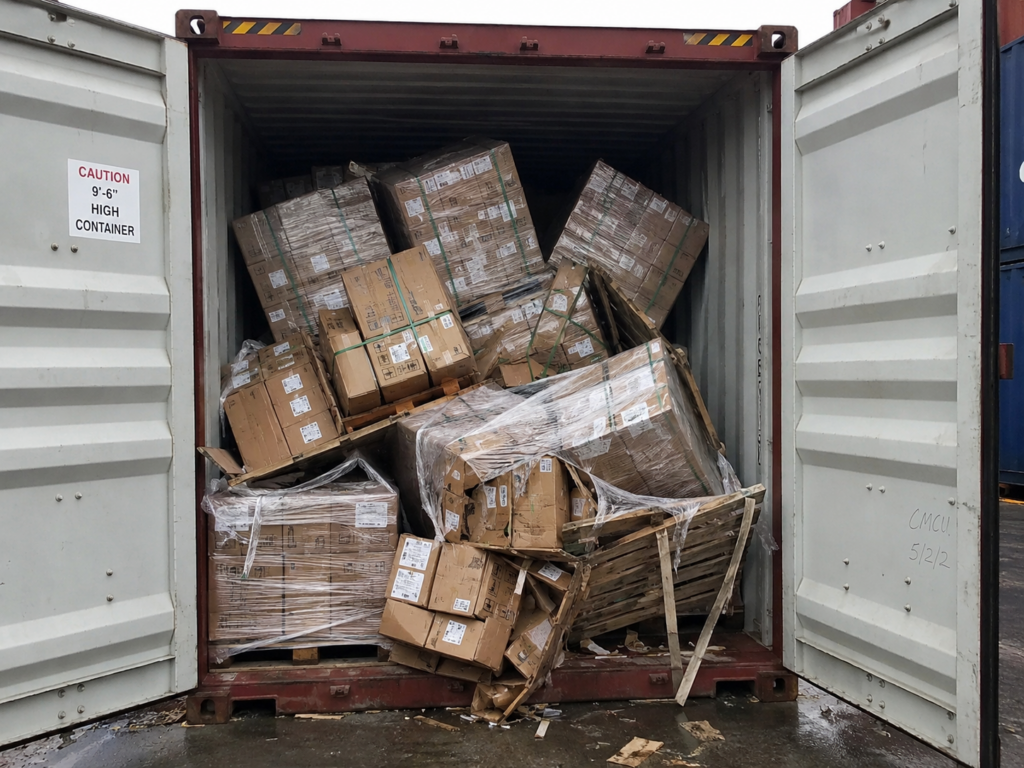 輸出FCL貨物のコンテナ内荷崩れ